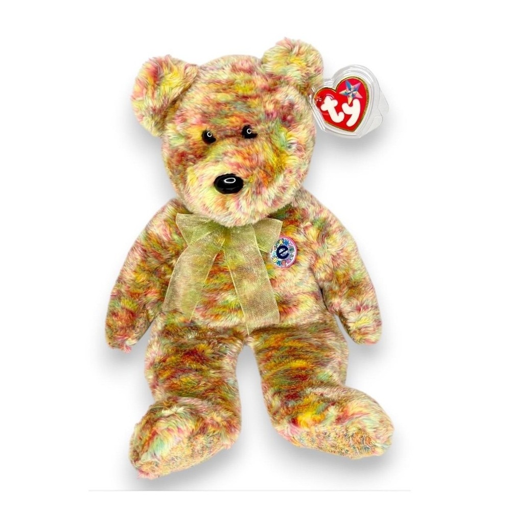 Speckles Bear | Rainbow Swirl Sweetheart | Mint Heart Tag TY Beanie Buddy